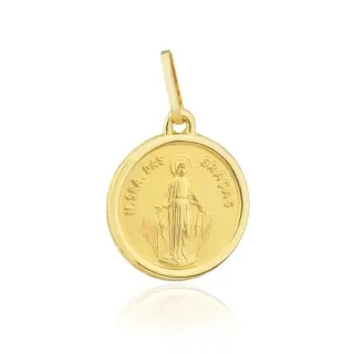 Pingente Nossa Senhora das Graças de ouro 18k face única