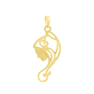Pingente Nossa Senhora de ouro 18k face