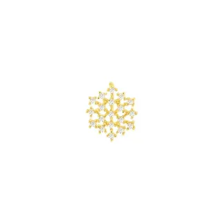 Pingente ponto de luz ouro 18k chuveirinho Snow