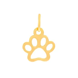 Pingente pata de cachorro de ouro 18k