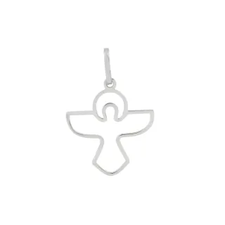 Pingente Dívino Espírito Santo de ouro branco 18k