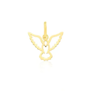 Pingente Divino Espírito Santo ouro 18k delicado