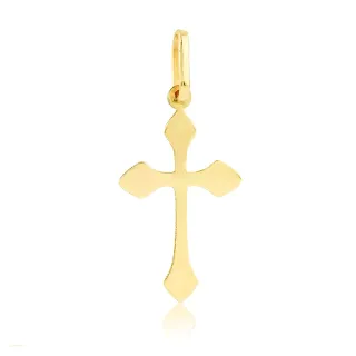Pingente de ouro 18k cruz delicada