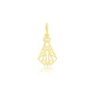 Pingente Nossa Senhora Aparecida de ouro 18k XIX