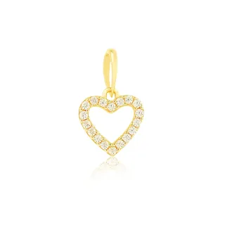 Pingente de ouro coração 18k petit