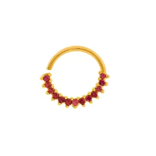 Piercing septo ou helix ouro 18k vermelho