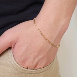 Pulseira De Ouro 18k Masculina