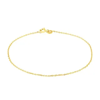Pulseira de ouro 18k masculina fina IIV