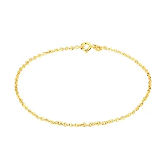 Pulseira de ouro 18k masculina fina VII