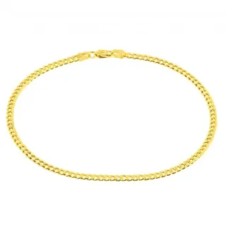 Pulseira De Ouro Masculina - Feminina Grumet P1409