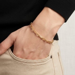 Pulseira masculina cartier de ouro 18k 21cm 1