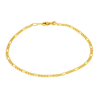 Pulseira masculina de ouro 18k 3x1