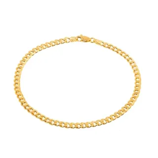 Pulseira masculina de ouro 18k grumet