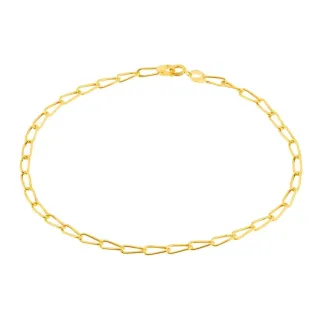 Pulseira masculina de ouro 18k maciça fígaro