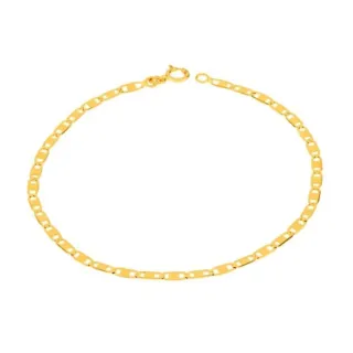Pulseira masculina de ouro 18k piastrine