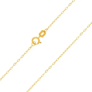 Corrente feminina de ouro 18k elo americano ultra fina